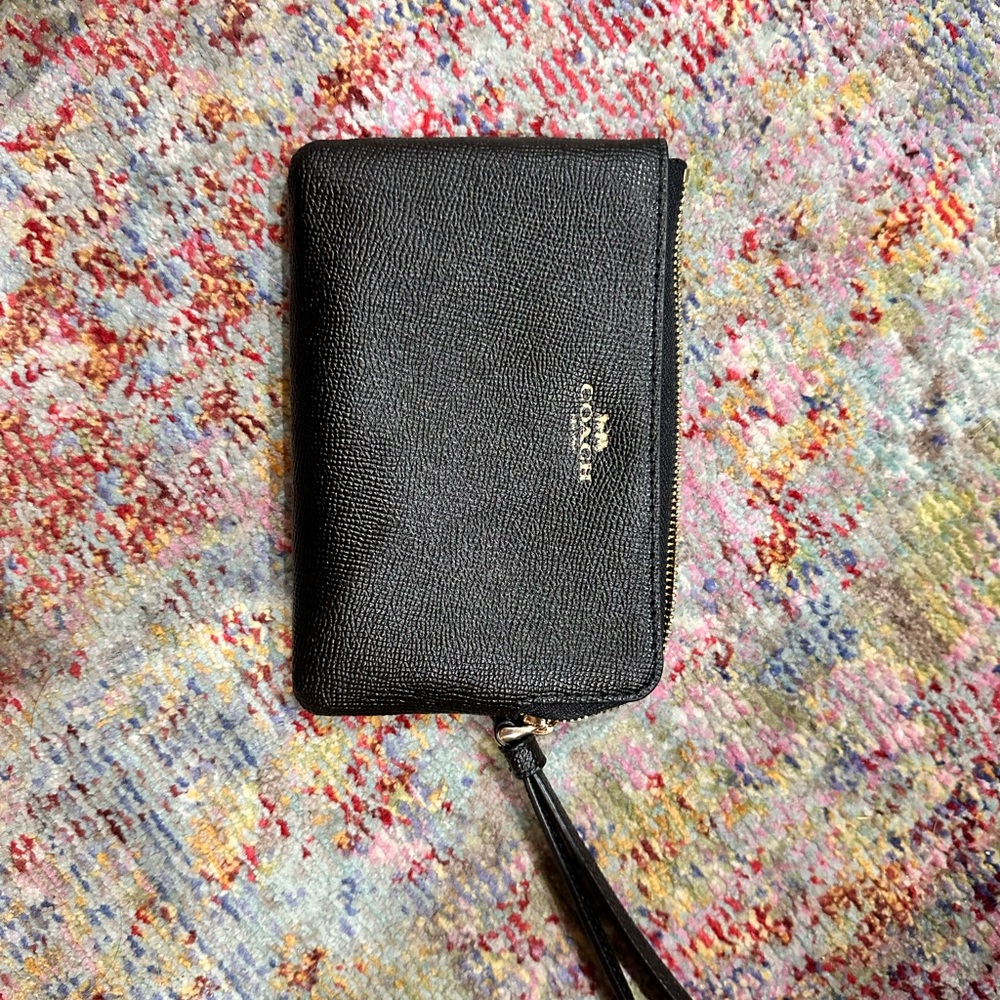 Coach Black Wristlet
